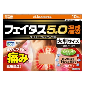 【第2類医薬品】フェイタス 5.0 温感 (大判サイズ) 10枚