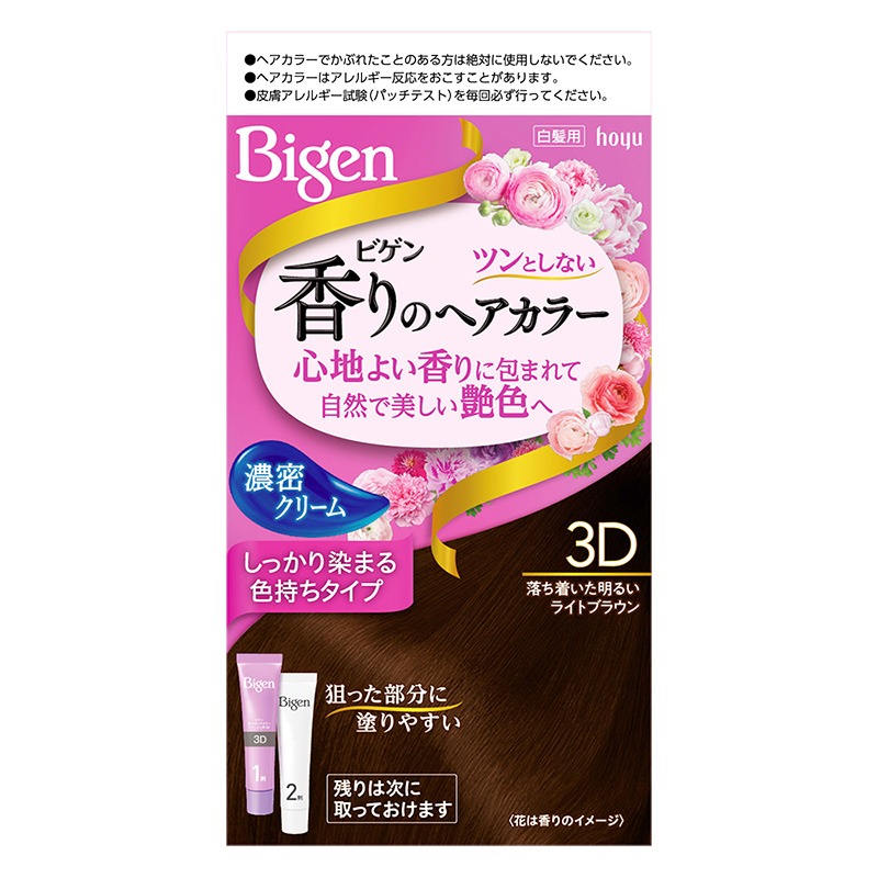 ビゲン香りのヘアカラークリーム3D落ち着いた明るいRブラウン