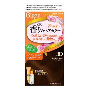 ビゲン香りのヘアカラー乳液3D 落ち着いた明るいライトブラウン