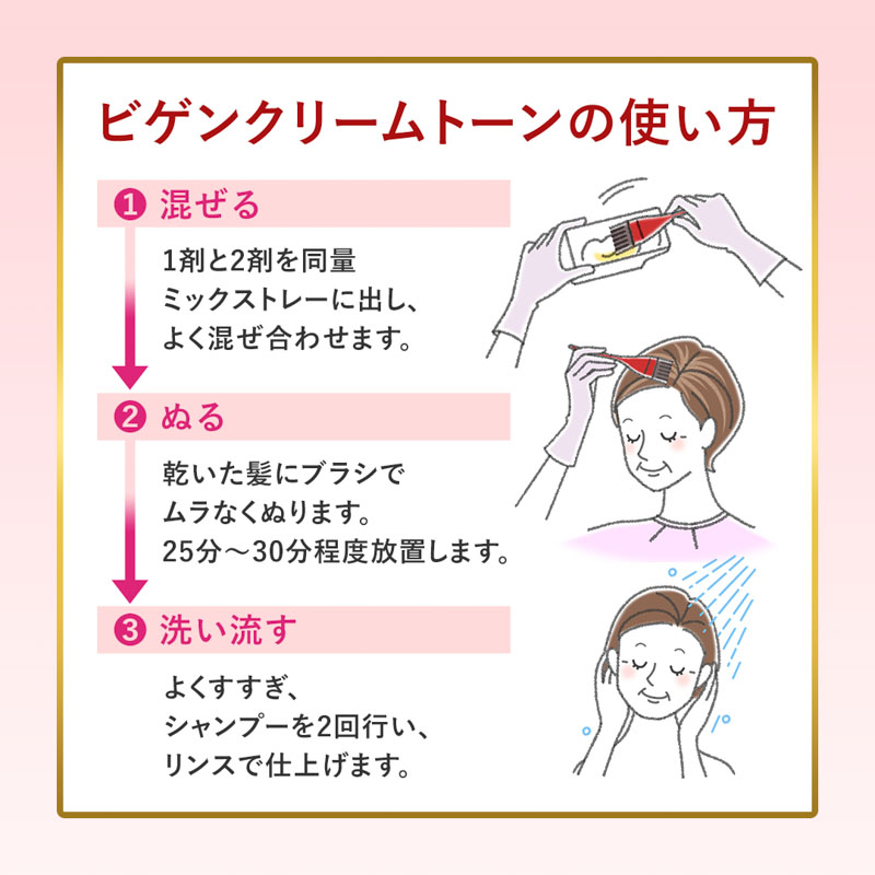 ビゲンクリームトーン 7G 自然な黒褐色