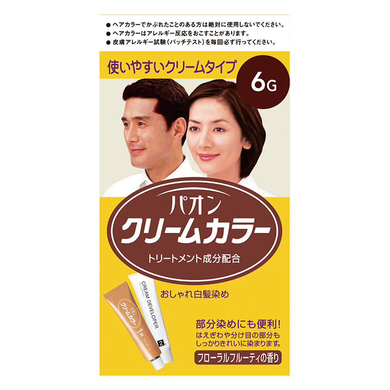 パオン クリームカラー 6G 自然な褐色