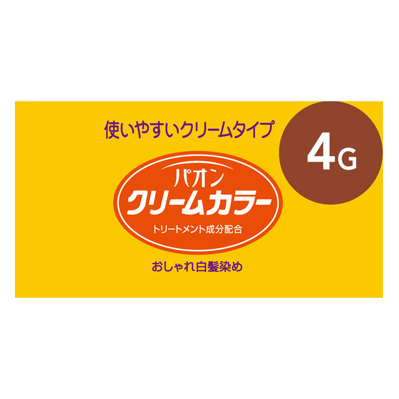 パオン クリームカラー 4G 自然な栗色