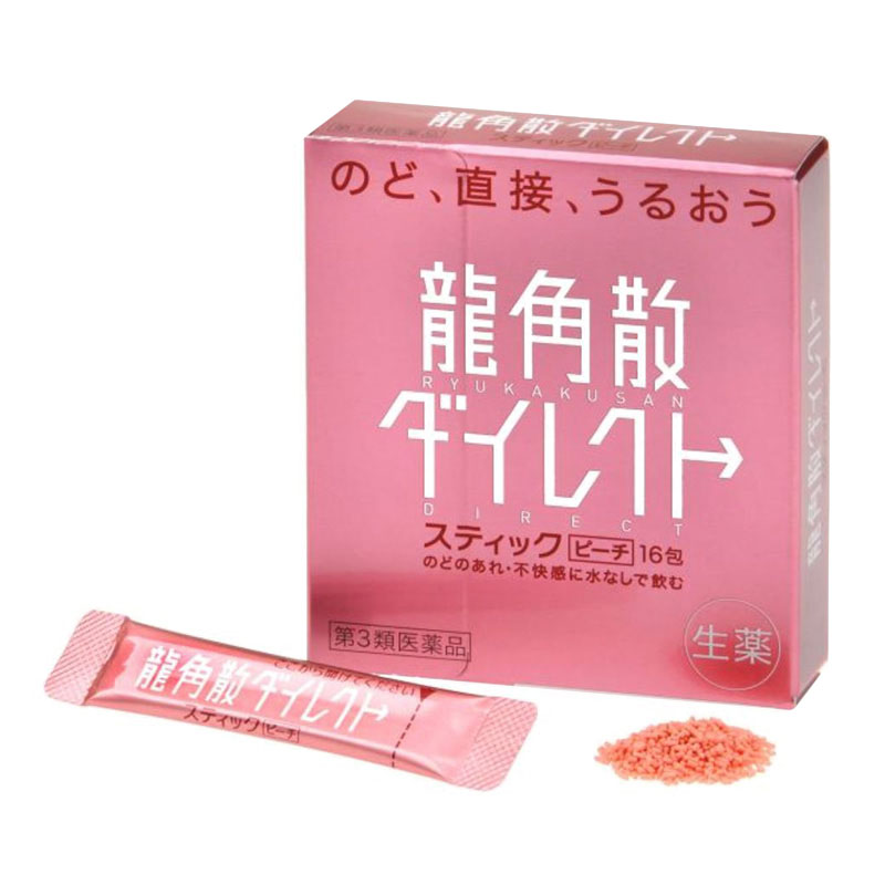 【第3類医薬品】龍角散ダイレクトスティックピーチ 16包