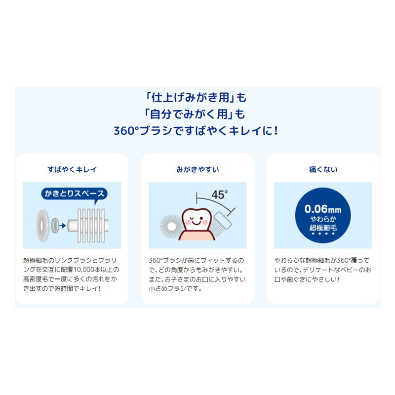 にこピカベビー歯ブラシ 自分でみがく用