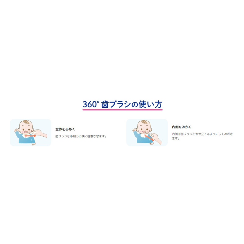 にこピカベビー歯ブラシ 仕上げみがき用