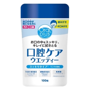 オーラルプラス 口腔ケアウエッティー(スッキリタイプ) 100枚