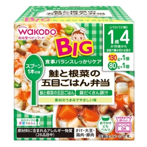 BIGサイズの栄養マルシェ 鮭と根菜の五目ごはん弁当 130g+80g