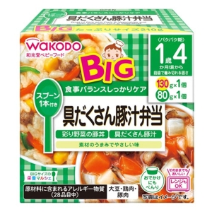 BIGサイズの栄養マルシェ 具だくさん豚汁弁当 130g+80g