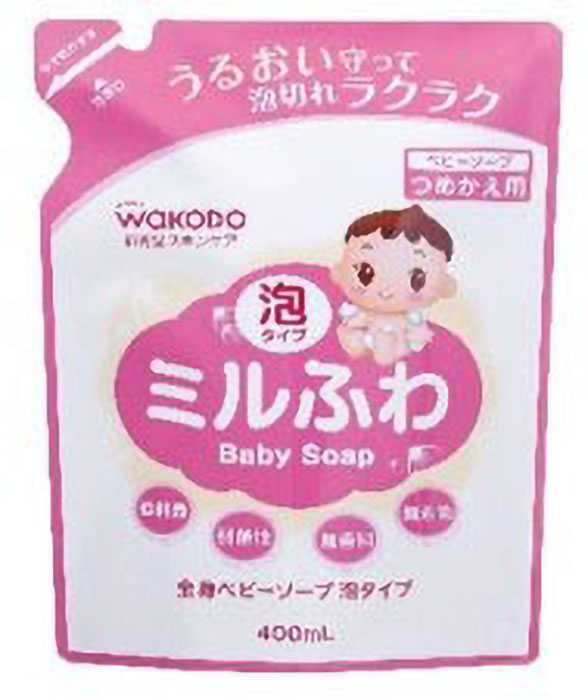 ミルふわ 全身ベビーソープ泡タイプ つめかえ用 400ml