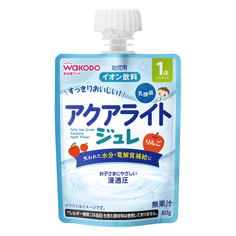 1歳からのMYジュレドリンク アクアライト りんご 80g