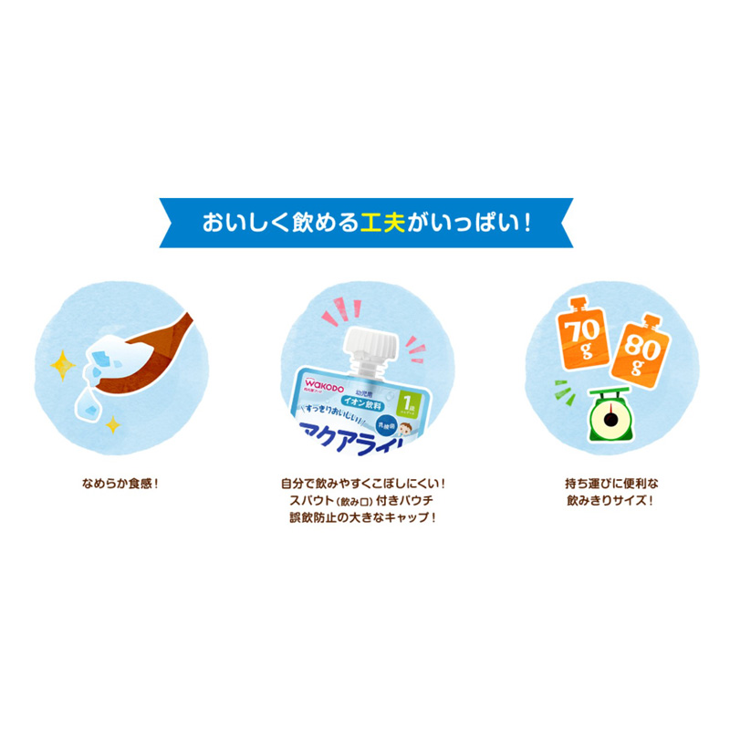 1歳からのMYジュレドリンク アクアライト りんご 80g