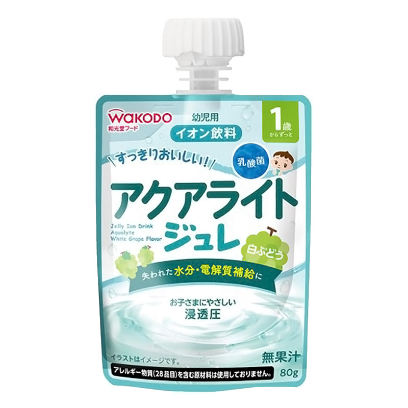 1歳からのMYジュレドリンク アクアライト 白ぶどう 80g