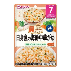 具たっぷりグーグーキッチン 白身魚の海鮮中華がゆ 80g