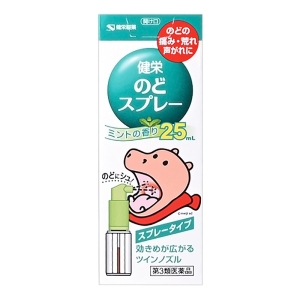【第3類医薬品】健栄のどスプレー 25ml