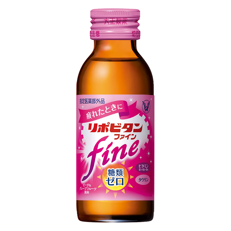 リポビタンファイン 100ml×6本【指定医薬部外品】 ピーチ＆グレープフルーツ風味