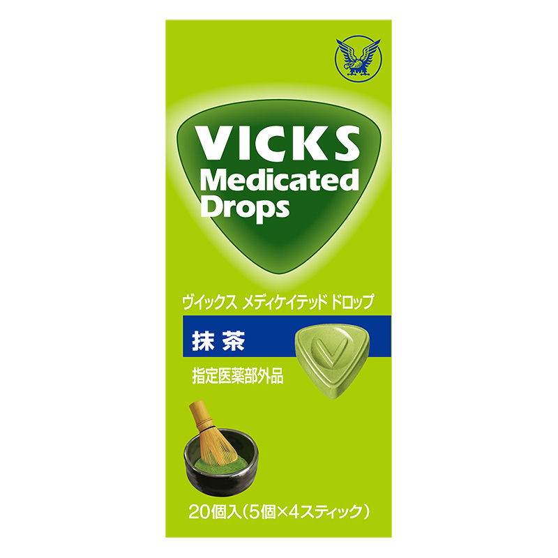 ヴイックス メディケイテッド ドロップ 抹茶 20個【指定医薬部外品】 抹茶風味