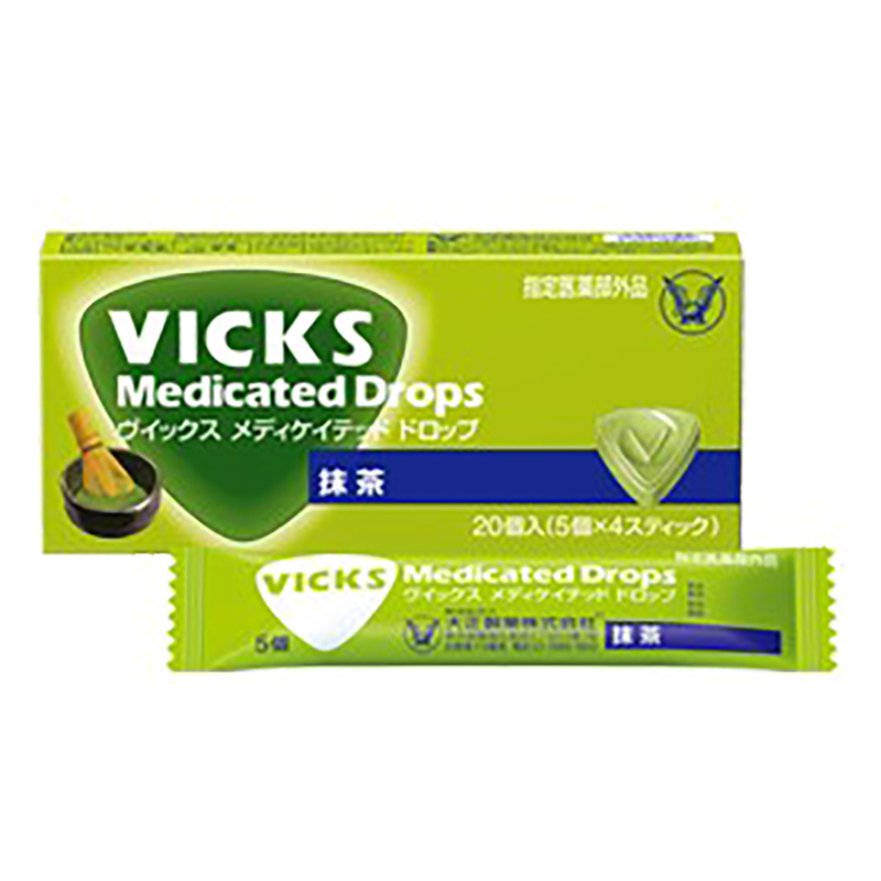 ヴイックス メディケイテッド ドロップ 抹茶 20個【指定医薬部外品】 抹茶風味