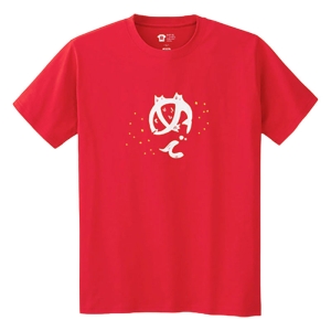 レスキューＴシャツ「めでたい未来へ」レッド