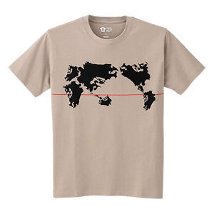レスキューＴシャツ「九州大陸」ベージュ