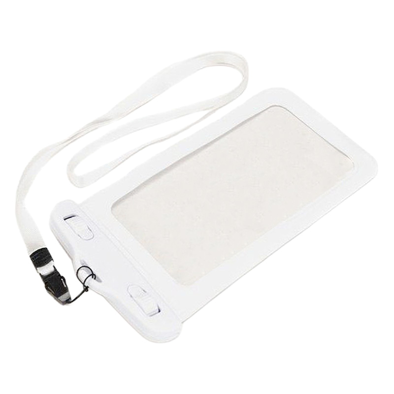 【お取り寄せ商品】スマホ防水ケース Lサイズ 5.5インチ対応 ホワイト