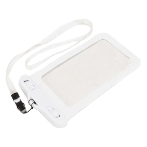 【お取り寄せ商品】スマホ防水ケース Lサイズ 5.5インチ対応 ホワイト