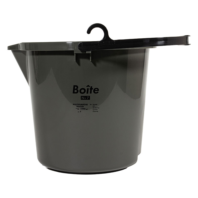 Boite ガレージバスケット カーキ 注ぎ口・メモリ付