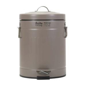 Boite リビングトラッシュ缶 5L ブラウン