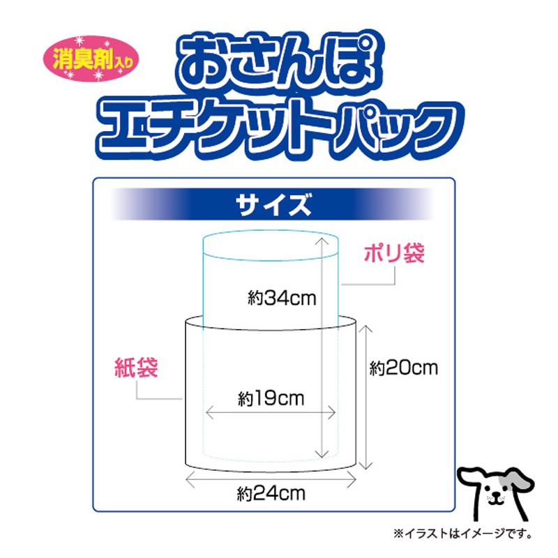 クリーンワン おさんぽエチケットパック 消臭剤入り 90枚