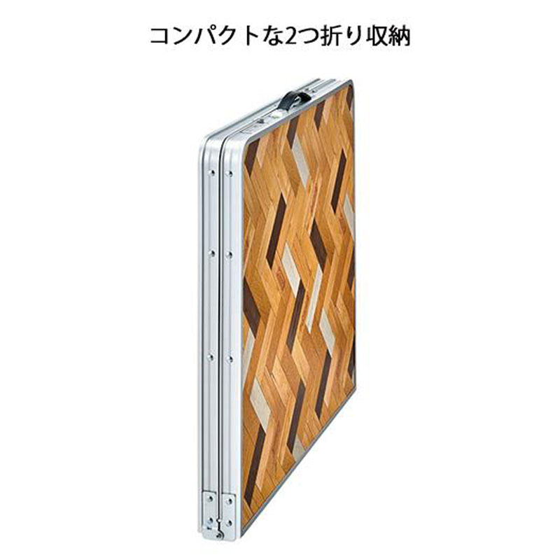 リビングテーブル 120cm ナチュラルパズル柄