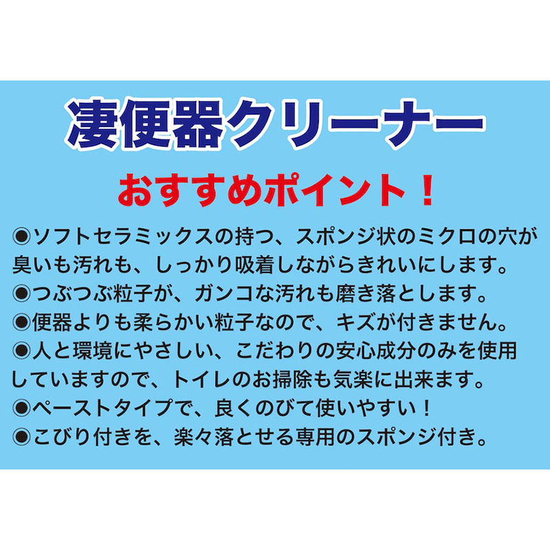 便器ガンコ汚れ凄落ち スポンジ付き 160g