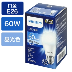 LED電球 60W E26 E26 一般電球形 60W相当 昼光色 広配光タイプ LDA7D-G|E|K|1